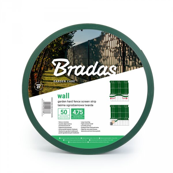 Tvoros dengimo juosta Bradas Solid 4.75cm x 50m, žalia kaina ir informacija | Tvoros ir jų priedai | pigu.lt