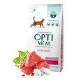 OPTIMEAL™. Полноценный сухой корм для взрослых кошек с высоким содержанием телятины. 1,5 кг.
