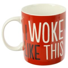 Porcelianinis puodelis I Woke Up Like This kaina ir informacija | Taurės, puodeliai, ąsočiai | pigu.lt