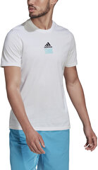 Футболки Adidas M Tns Par G Tee White HA0966 HA0966/XL цена и информация | Мужские футболки | pigu.lt