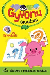 Gyvūnų skaičiai цена и информация | Книжки - раскраски | pigu.lt