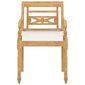 Batavia kėdės su pagalvėlėmis, 6vnt., ruda/balta kaina ir informacija | Lauko kėdės, foteliai, pufai | pigu.lt