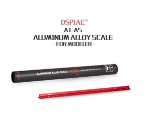 Шкала линейки из алюминиевого сплава DSPIAE - Aluminium Alloy Scale Ruler (1/144,1/100,1/72,1/48,1/35,1/24) DS56013 цена и информация | Принадлежности для рисования, лепки | pigu.lt