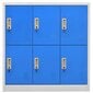 Persirengimo spintelė, 90x45x92,5 cm, mėlyna цена и информация | Spintos | pigu.lt
