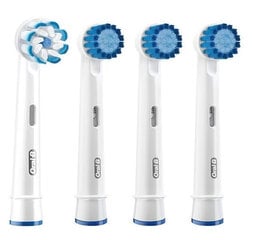 Электронные насадки для зубных щеток Braun Oral - B Sensitive, 4 шт. цена и информация | Зубные щетки, пасты | pigu.lt