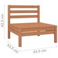 Vidurinė sodo sofos dalis, medaus rudos spalvos, pušies masyvas kaina ir informacija | Lauko kėdės, foteliai, pufai | pigu.lt