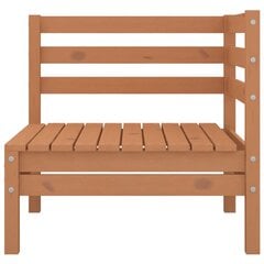 Sodo poilsio baldų komplektas, 3 dalių, medaus rudas, pušis kaina ir informacija | Lauko baldų komplektai | pigu.lt
