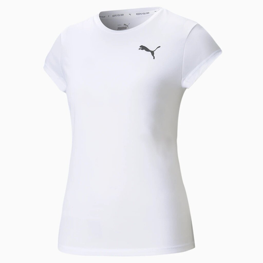 Marškinėliai moterims Puma Active 586857*02, balti 4063697143791 kaina ir informacija | Marškinėliai moterims | pigu.lt
