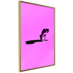 Plakatas Monkey on Pink Background kaina ir informacija | Reprodukcijos, paveikslai | pigu.lt