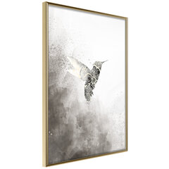 Plakatas Hummingbird in Shades of Grey kaina ir informacija | Reprodukcijos, paveikslai | pigu.lt