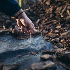 Шпилька металлическая оцинкованная в форме буквы "U" 3см / 15см, 20шт цена и информация | Садовые инструменты | pigu.lt