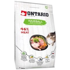 Sausas maistas katėms nuo plaukų gumuliukų susidarymo Ontario Hairball, 2kg kaina ir informacija | Ontario Gyvūnų prekės | pigu.lt