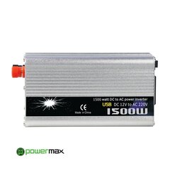 Преобразователь постоянного/переменного напряжения Powermax PPIC09 12V - 220V 1500W цена и информация | Преобразователи напряжения | pigu.lt