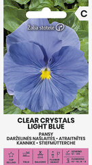Darželinės našlaitės Clear Crystals Light Blue kaina ir informacija | Gėlių sėklos | pigu.lt