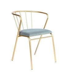 Kėdė DKD Home Decor, 48x46x72 cm, mėlyna kaina ir informacija | Virtuvės ir valgomojo kėdės | pigu.lt