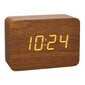 Ant stalo pastatomas elektroninis laikrodis TFA Clocco 60.2549, rudas kaina ir informacija | Laikrodžiai | pigu.lt