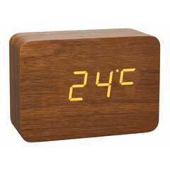 Ant stalo pastatomas elektroninis laikrodis TFA Clocco 60.2549, rudas kaina ir informacija | Laikrodžiai | pigu.lt