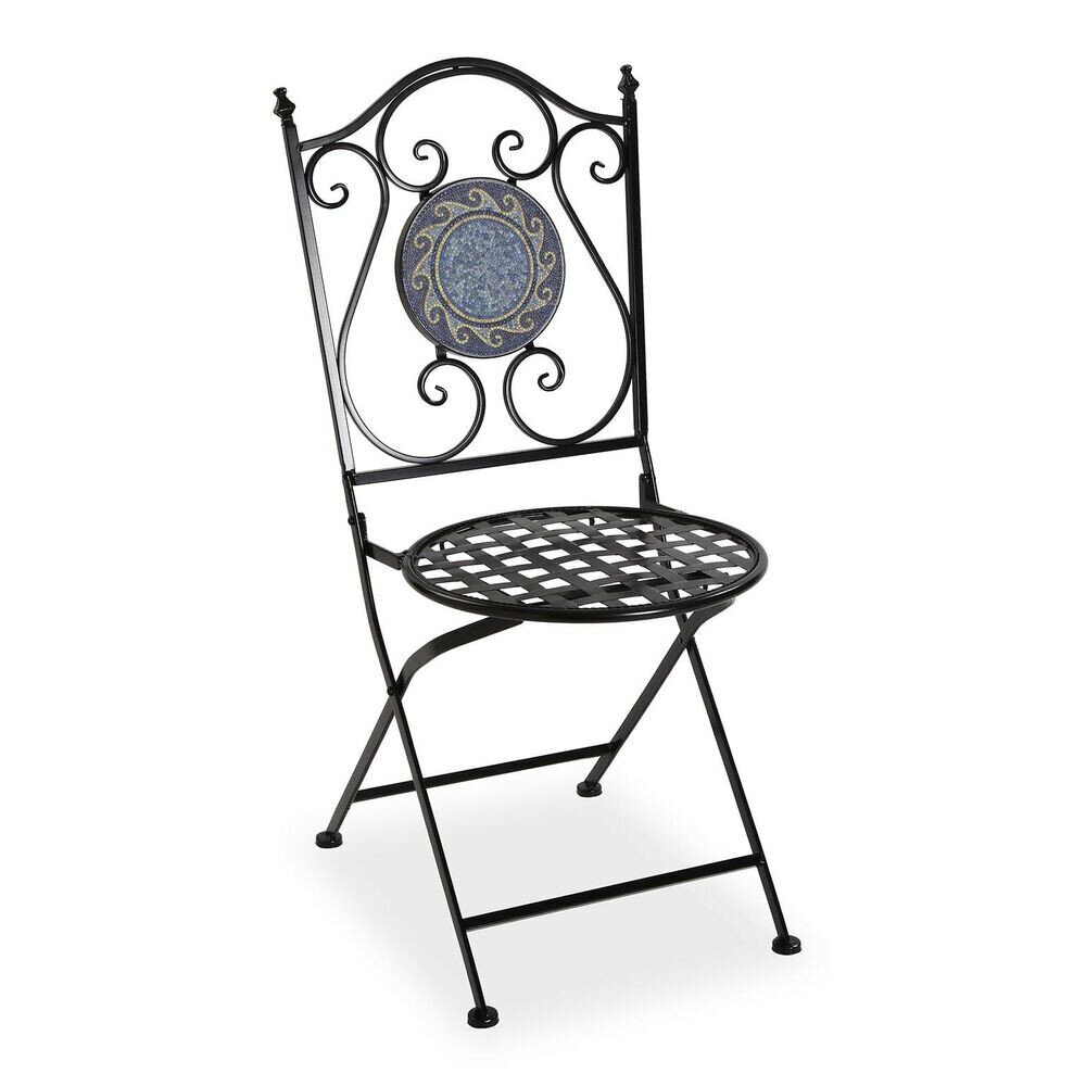 Sodo krėslas Versa Mozaika, juoda kaina ir informacija | Lauko kėdės, foteliai, pufai | pigu.lt