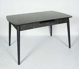 Išskleidžiamas stalas BALI Black Marble цена и информация | Кухонные и обеденные столы | pigu.lt
