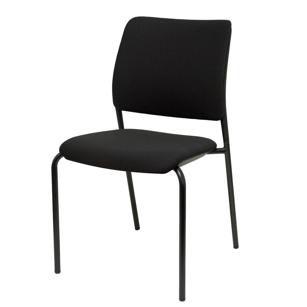 Biuro kėdė, juoda, 4 vnt. kaina ir informacija | Biuro kėdės | pigu.lt
