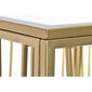 Šoninis stalas DKD Home Decor, Veidrodis/Metalas/Medžio MDF, (57 x 57 x 52 cm), auksinė spalva цена и информация | Kavos staliukai | pigu.lt