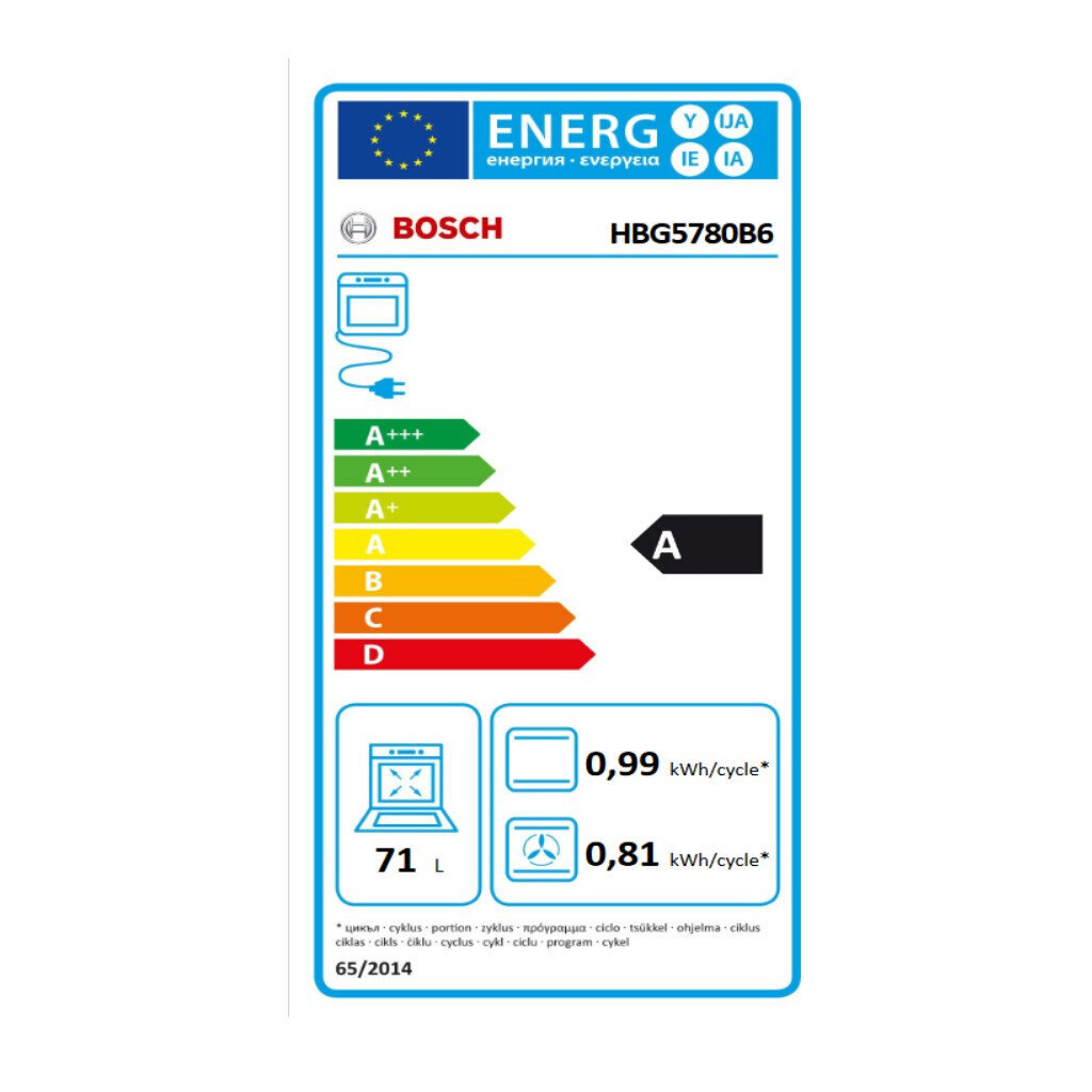 Bosch HBG5780B6 kaina ir informacija | Orkaitės | pigu.lt