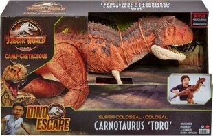 Динозавр Jurassic World Карнотавр Торо, 90 см цена и информация | Игрушки для мальчиков | pigu.lt