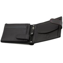 Odinė piniginė vyrams Genuine Leather su RFID 1228BLK цена и информация | Мужские кошельки | pigu.lt