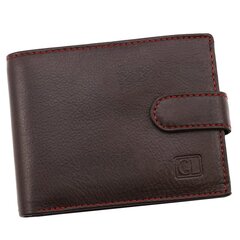 Odinė piniginė vyrams Genuine Leather su RFID 1228BRL цена и информация | Мужские кошельки | pigu.lt