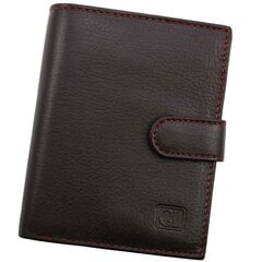 Odinė piniginė vyrams Genuine Leather su RFID VPN1225BRN цена и информация | Мужские кошельки | pigu.lt