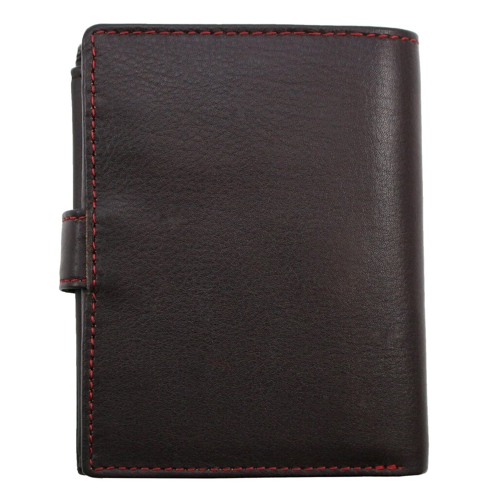 Odinė piniginė vyrams Genuine Leather su RFID VPN1225BRN kaina ir informacija | Vyriškos piniginės, kortelių dėklai | pigu.lt