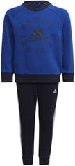 Спортивный костюм Adidas Sporta Tērpi Lk Logo Jog Set Blue Black HF1899 HF1899/116 цена и информация | Комплекты для мальчиков | pigu.lt