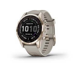 Garmin fēnix® 7S Sapphire Solar Cream Gold Titanium/Light Sand цена и информация | Смарт-часы (smartwatch) | pigu.lt