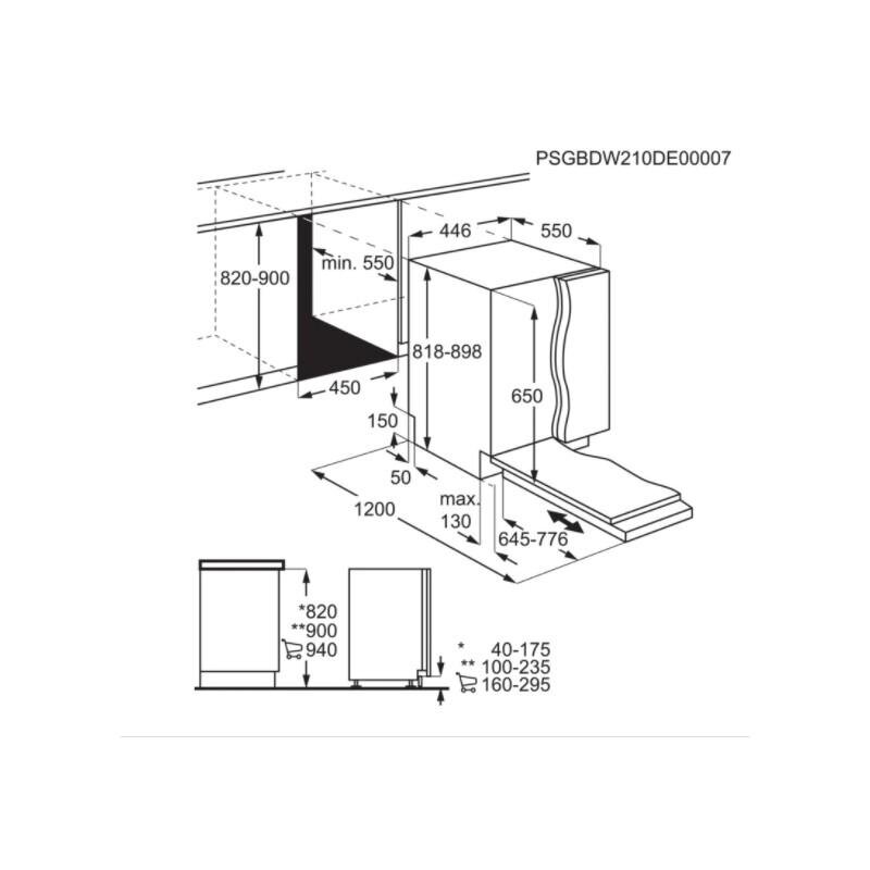 AEG FSE72537P цена и информация | Indaplovės | pigu.lt