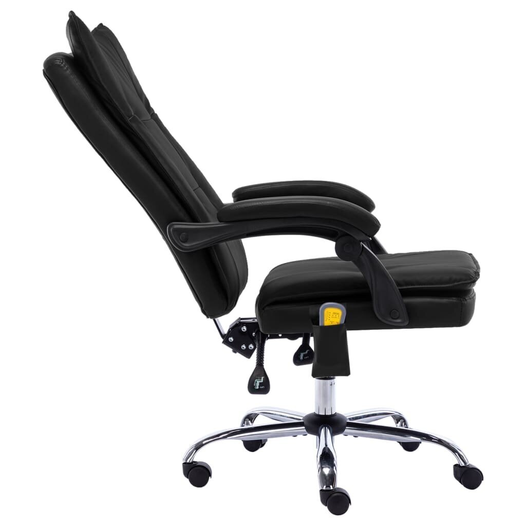 vidaXL Masažinė biuro kėdė, juoda kaina ir informacija | Biuro kėdės | pigu.lt