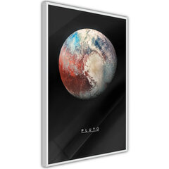 Plakatas The Solar System: Pluto, Baltas rėmelis, 40x60 kaina ir informacija | Reprodukcijos, paveikslai | pigu.lt