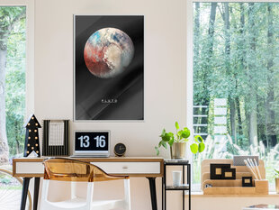 Plakatas The Solar System: Pluto, Baltas rėmelis, 40x60 kaina ir informacija | Reprodukcijos, paveikslai | pigu.lt