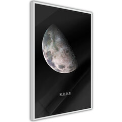 Plakatas The Solar System: Moon, Baltas rėmelis, 40x60 kaina ir informacija | Reprodukcijos, paveikslai | pigu.lt