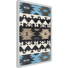 Plakatas Tribal Patterns, Baltas rėmelis, 40x60 kaina ir informacija | Reprodukcijos, paveikslai | pigu.lt