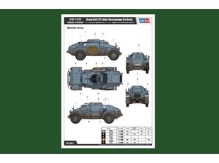 Конструктор Hobbyboss - German Sd.Kfz. 221 leichter Panzerspähwagen (3rd series), 1/35, 83812 цена и информация | Конструкторы и кубики | pigu.lt