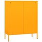 Sandėliavimo spintelė, 80x35x101,5 cm, geltona kaina ir informacija | Svetainės spintelės | pigu.lt