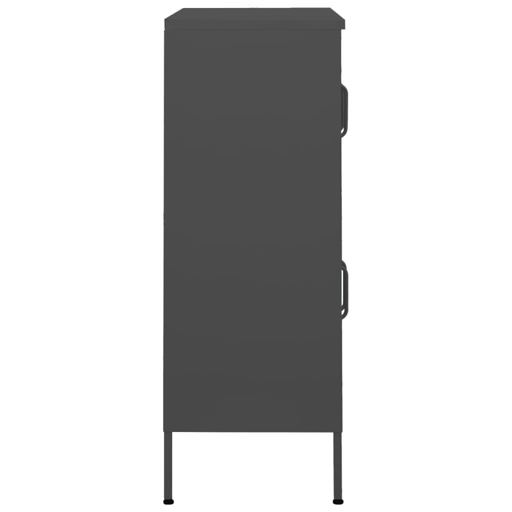 Sandėliavimo spintelė, 80x35x101,5 cm, pilka kaina ir informacija | Svetainės spintelės | pigu.lt