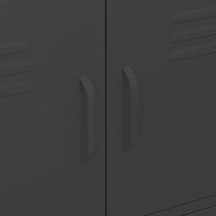 Sandėliavimo spintelė, 80x35x101,5 cm, juoda kaina ir informacija | Svetainės spintelės | pigu.lt