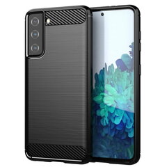 TakeMe Carbon effect TPU dėklas, skirtas Samsung Galaxy S22, juodas kaina ir informacija | Telefono dėklai | pigu.lt