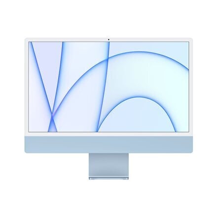 Apple iMac 24” 4.5K Retina, M1 8C CPU, 8C 8GB/512GB Blue RUS MGPL3RU/A kaina ir informacija | Stacionarūs kompiuteriai | pigu.lt