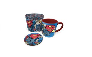 Чашка и подносик Superman My Super Hero в жестяной коробке цена и информация | Атрибутика для игроков | pigu.lt