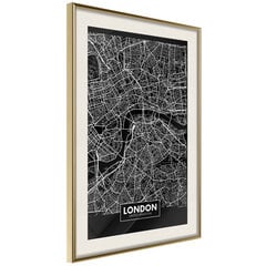 Plakatas City Map: London (Dark) kaina ir informacija | Reprodukcijos, paveikslai | pigu.lt