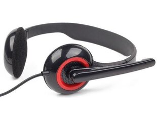 Наушники Gembird MHS-002 Stereo headset 3.5 мм, Black цена и информация | Теплая повязка на уши, черная | pigu.lt