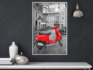 Plakatas The Most Beautiful Scooter, Baltas rėmelis, 40x60 kaina ir informacija | Reprodukcijos, paveikslai | pigu.lt