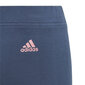 Adidas sportinės tamprės mergaitėms Essentials, mėlynos цена и информация | Kelnės mergaitėms | pigu.lt